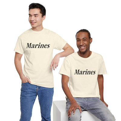 Marines Unisex Heavy Cotton Tee T-Shirt by TOOLOUD