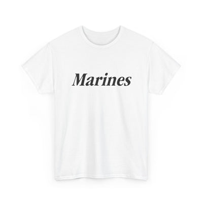 Marines Unisex Heavy Cotton Tee T-Shirt by TOOLOUD