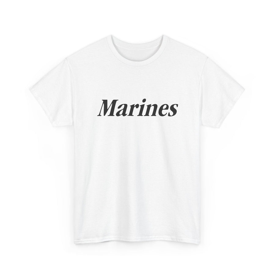Marines Unisex Heavy Cotton Tee T-Shirt by TOOLOUD