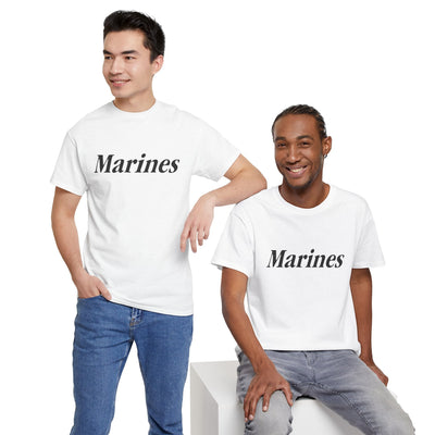 Marines Unisex Heavy Cotton Tee T-Shirt by TOOLOUD