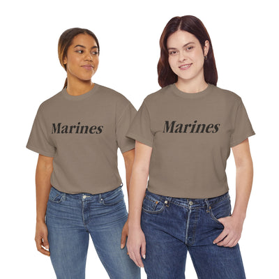 Marines Unisex Heavy Cotton Tee T-Shirt by TOOLOUD
