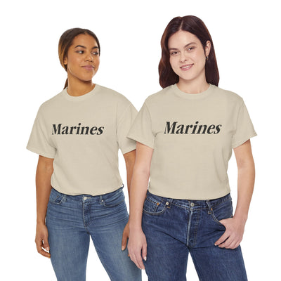 Marines Unisex Heavy Cotton Tee T-Shirt by TOOLOUD
