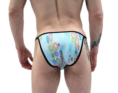 Acrylic Drops String Brief Men's Underwear by NDS Wear-NDS Wear-ABC Underwear