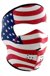 American Flag Neoprene Face Mask-Zan Headwear-ABC Underwear