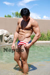 American Flag Stars & Stripes Swim Bikini-NEPTIO-ABC Underwear