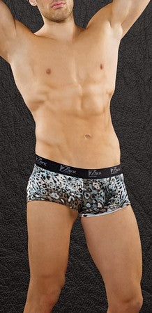 Aqua Leopard Print Boxer Brief