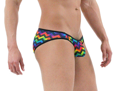 Arcoiris Geo Print Mens Bikini Brief By NDS Wear-NDS Wear-ABC Underwear