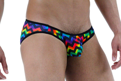 Arcoiris Geo Print Mens Bikini Brief By NDS Wear - BLOWOUT SALE!