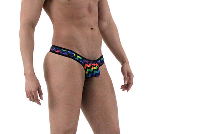 Arcoiris Geo Print by NDS Wear presents the sophisticated Mens Thong -BLOWOUT SALE!