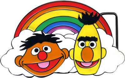 Bert and Ernie Rainbow Belt Buckle - ABC Underwear