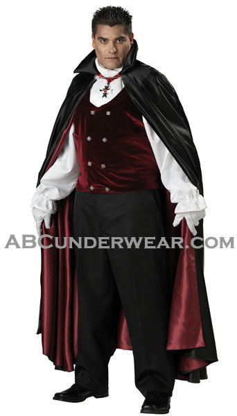 Big Men's Gothic Vampire Costume-In Character-ABC Underwear