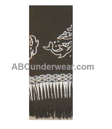 Black Dolphin Sarong