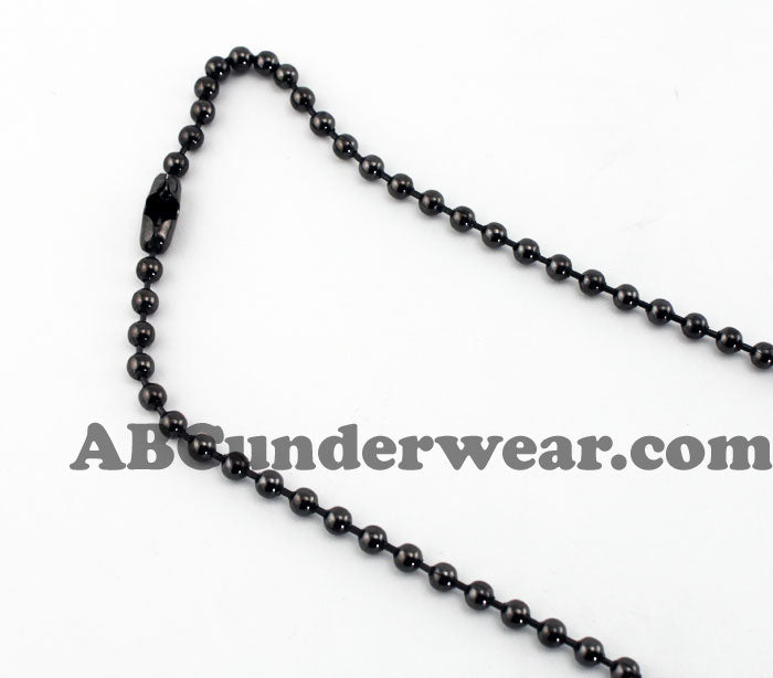 Black Stainless Steel 18" Necklace