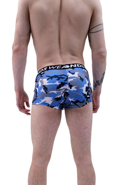 Blue Camo Men's Trunk Underwear by NDS Wear-NDS Wear-ABC Underwear