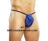 Blue Rib Posing Strap G-string for men-Male Power-ABC Underwear