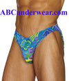 Blue Tahitian Bikini Swimsuit-Male Power Swim-ABC Underwear