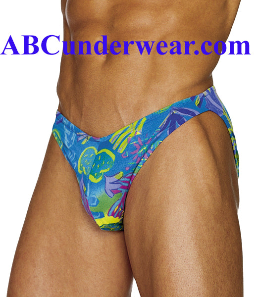 Blue Tahitian Bikini Swimsuit