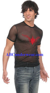 Brave Heart Mesh T-Shirt - Closeout Red-Gregg Homme-ABC Underwear