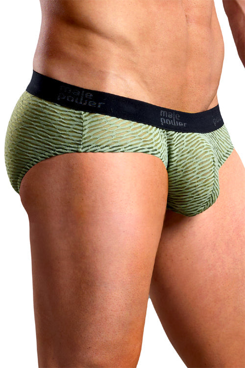 Brazilian Artigo Low-Rise Bikini Brief Underwear - Olive Green -Clearance