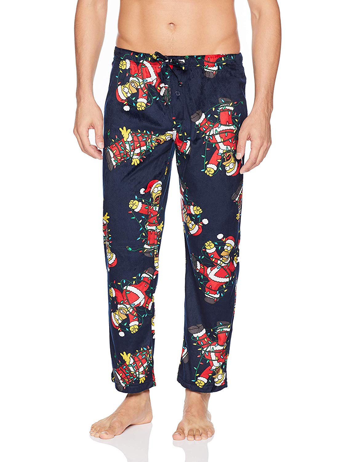 Briefly Stated Men's Holiday Simpsons Lounge Pants