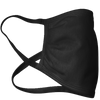 CUSTOM Image or Text 100% Black cotton Face Mask - 3 Layer Face Cover - Made in the USA-Davson Sales-ABC Underwear