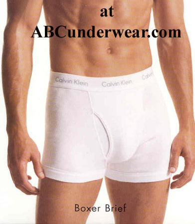 Calvin Klein Cotton Knit White Boxer Brief