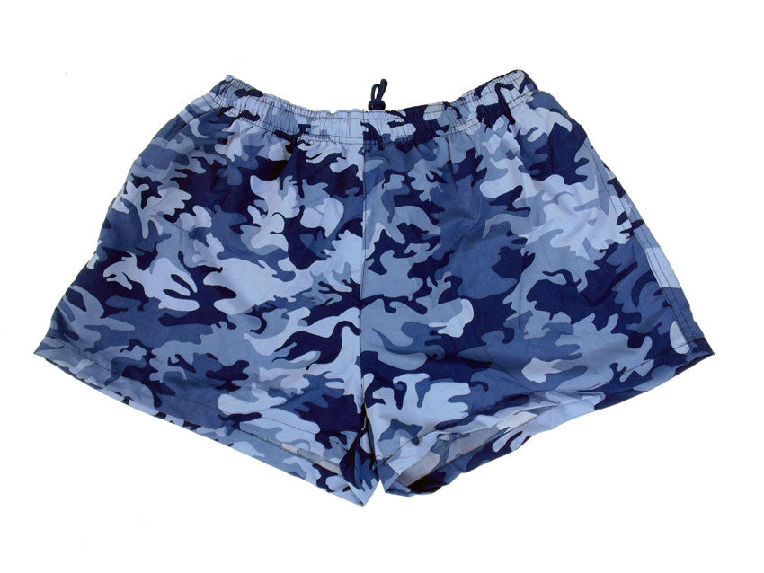 Camo Fast-Dry Nylon Classic Cut Unisex Swim Shorts by Uzzi