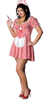 Candy Striper Plus Size Woman's Costume