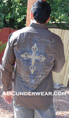 Celtic Cross Men's Dress Shirt-Joseph's Place-ABC Underwear