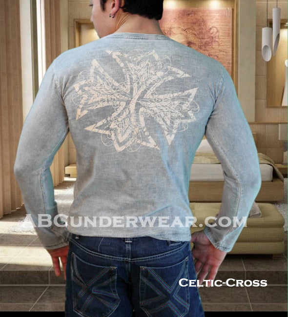 Celtic Designer Shirt Mens Long Sleeve