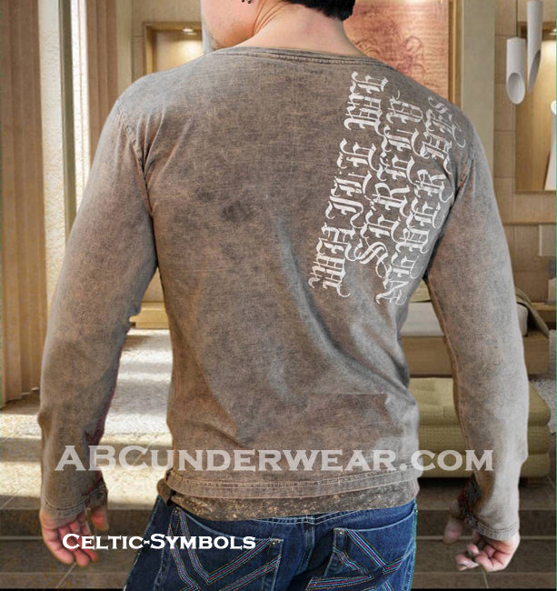 Celtic Designer Shirt Mens Long Sleeve