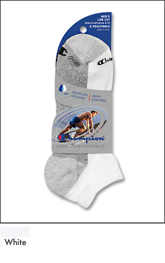 Champion Men's High Performance Low Cut 2PK
