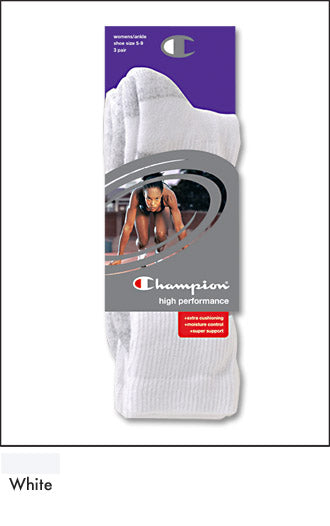 Champion Women's High Performance Crew Socks