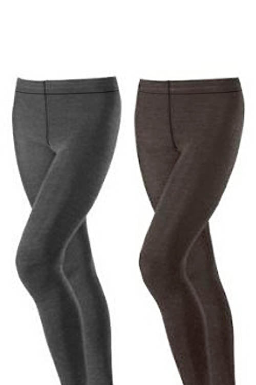 Classic Heather Denim Look Tights