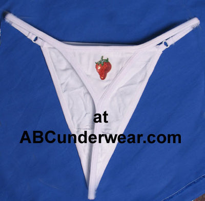 Clearance Sale: 3-Pack of Ladies' Strawberry G-Strings-ABC Underwear-ABC Underwear