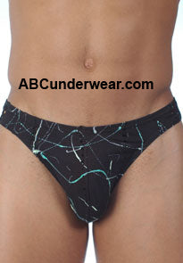 Clearance Sale: Gregg Picasso Black Tanga - Limited Stock Available
