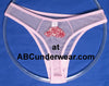 Clearance Sale: Small Women's Rose Sheer Thongs 3 Pack-ABC Underwear-ABC Underwear
