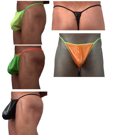 Clearance Sale: Stylish Men's Neon Patent Micro Thong