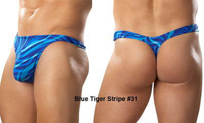 Clearance Sale: Stylish Men's Thong Swimsuit Prints-Male Power-ABC Underwear