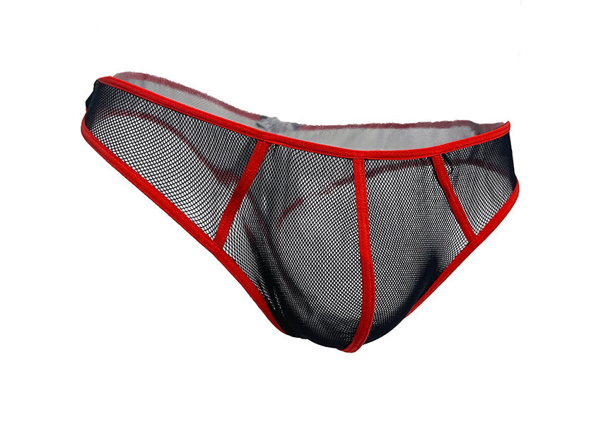 Men's Sexy G-String T-Back Mesh Thong Underpant Soft Brief