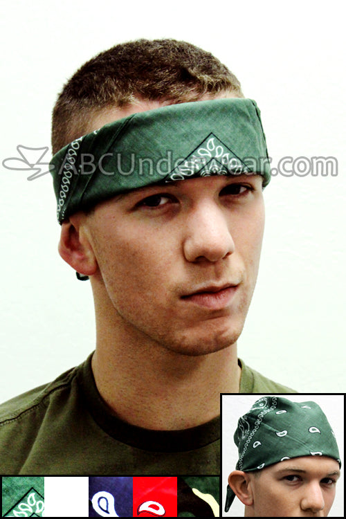 Colored Bandana for Head or Face
