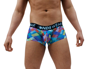 Contemporary Diamond-Patterned Men's Boxer Briefs-NDS Wear-ABC Underwear