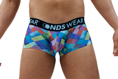 Contemporary Diamond-Patterned Men's Boxer Briefs - BLOWOUT SALE!