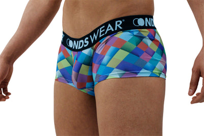 Contemporary Diamond-Patterned Men's Boxer Briefs - BLOWOUT SALE!