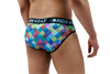 Contemporary Diamond-Patterned Men's Briefs - BLOWOUT SALE!