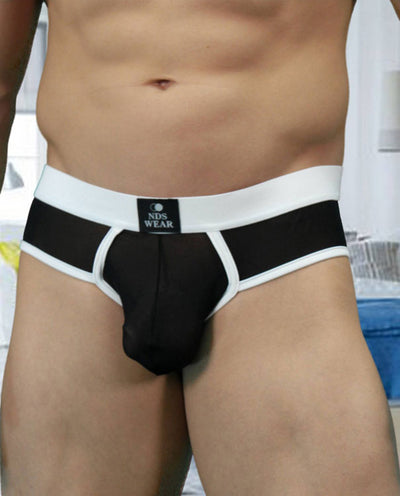 Contrast Net Brief-NDS Wear-ABC Underwear