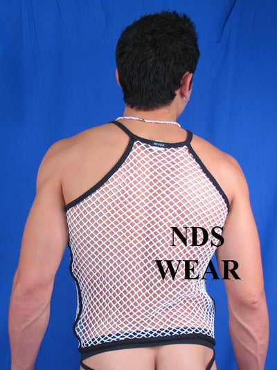 Contrast Net Tank-nds wear-ABC Underwear