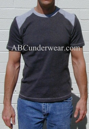 Contrast T-Shirt - Large Black - Clearance-ABC Underwear-ABC Underwear