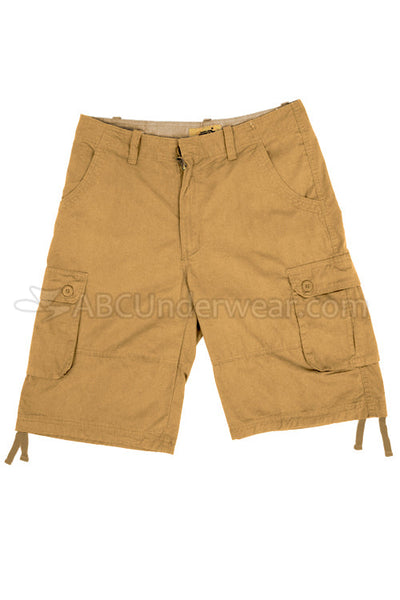 Cotton Cargo Shorts - Tan-abcunderwear-ABC Underwear