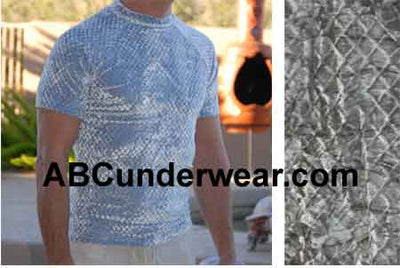 Crushed Diamond Velvet Men's Shirt Clearance-Elee-ABC Underwear